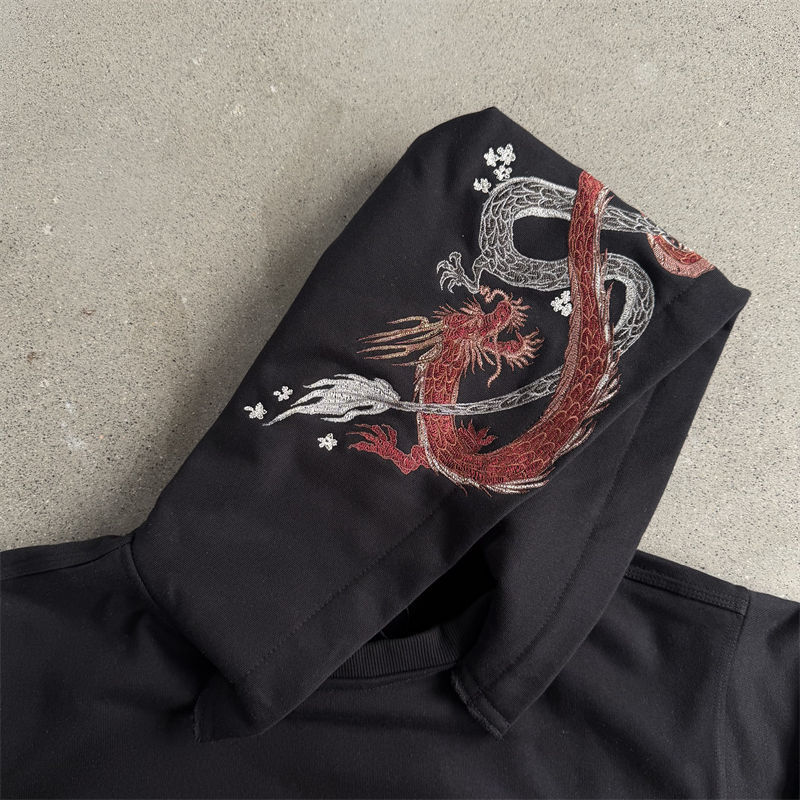 Derschutze Yakuza Hoodie Black 02