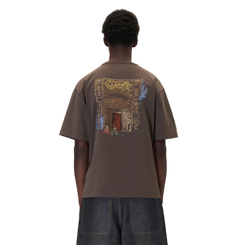 Derschutze Aziza T Shirt Brown Wearing Effect