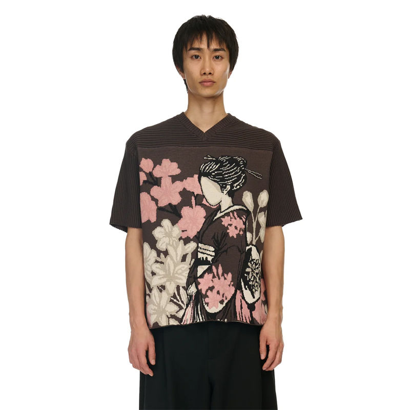 Derschutze Yakuza V2 Knitted Jersey Khaki Wearing Effect