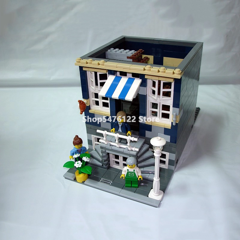 Creator Expert Street View Market Street 180063 1248Pcs Moc Model Modular Building Blocks Bricks Toys 10190 15007 30013 84007 10003
