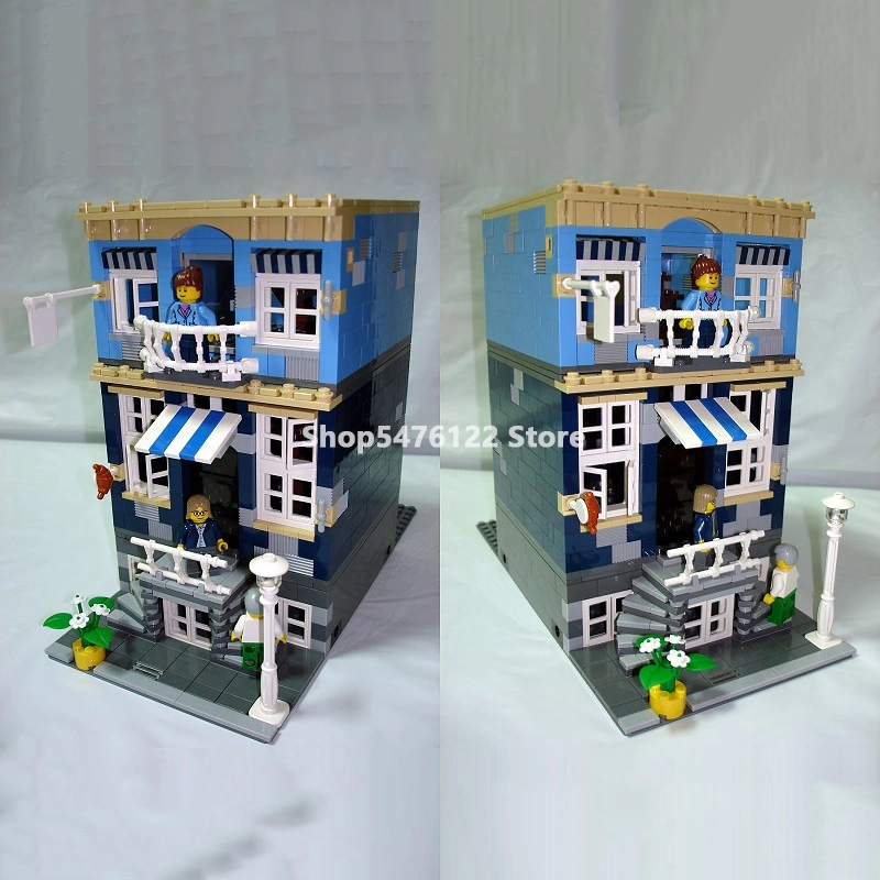 Creator Expert Street View Market Street 180063 1248Pcs Moc Model Modular Building Blocks Bricks Toys 10190 15007 30013 84007 10003