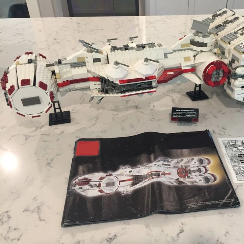 Star Wars Rebel Blockade Runner 1788pcs Moc Model Modular Building Blocks Bricks Toys 10019 05046 81048 180015
