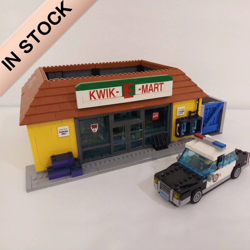 Creator Expert Street View Simpson The Kwik-E-Mart 2218Pcs Moc Model Modular Building Blocks Bricks Toys 71016 16004 83004 180043 20009