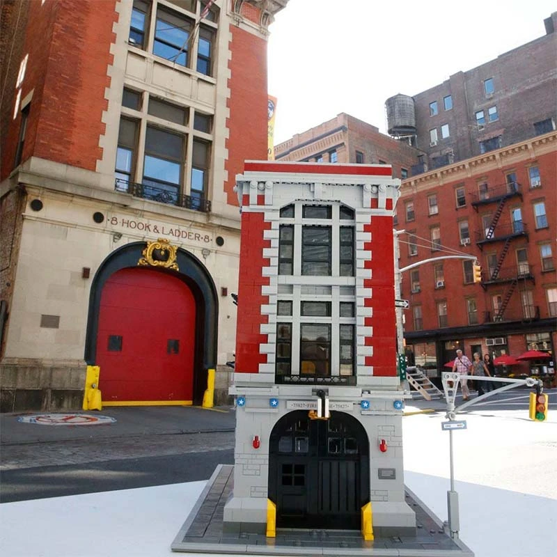 Creator Expert Street View Firehouse Headquarters 4705Pcs Moc Model Modualr Building Blocks Bricks Toys 16001 83001 75827 180040