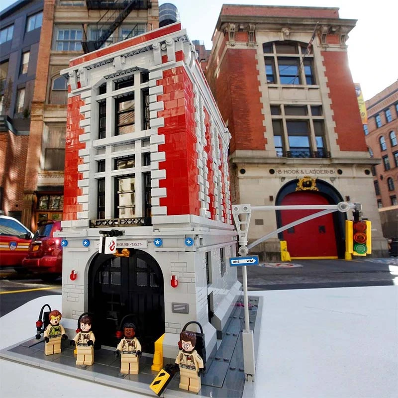 Creator Expert Street View Firehouse Headquarters 4705Pcs Moc Model Modualr Building Blocks Bricks Toys 16001 83001 75827 180040