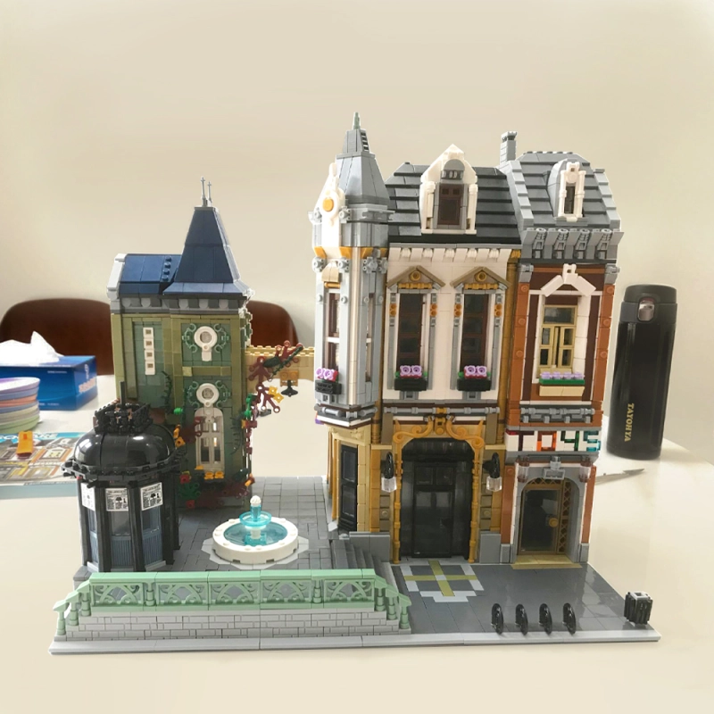 Jiestar Creator Expert Street View Toys Store Afol Square 5290Pcs Moc Model Modular  Building Blocks Bricks Toys 89112