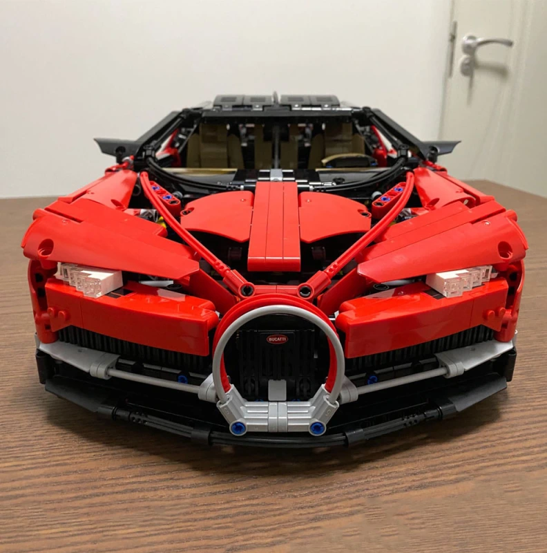Technic Red Bugatt Chiron Super Racing Car 3600Pcs Moc Model Modular Building Blocks Bricks Toys 20086 7950 42083 20678 3388A