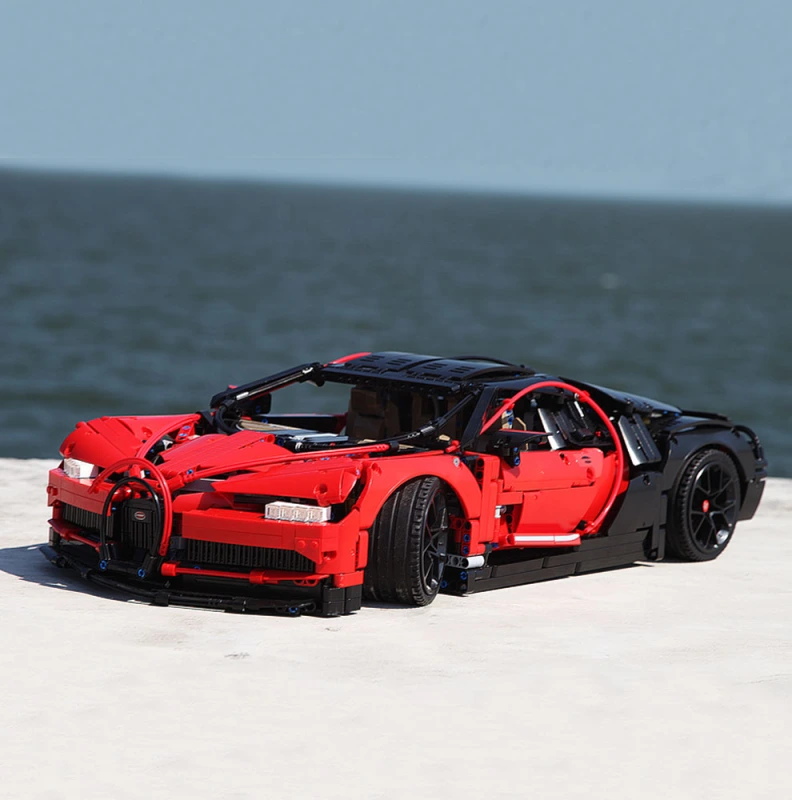 Technic Red Bugatt Chiron Super Racing Car 3600Pcs Moc Model Modular Building Blocks Bricks Toys 20086 7950 42083 20678 3388A