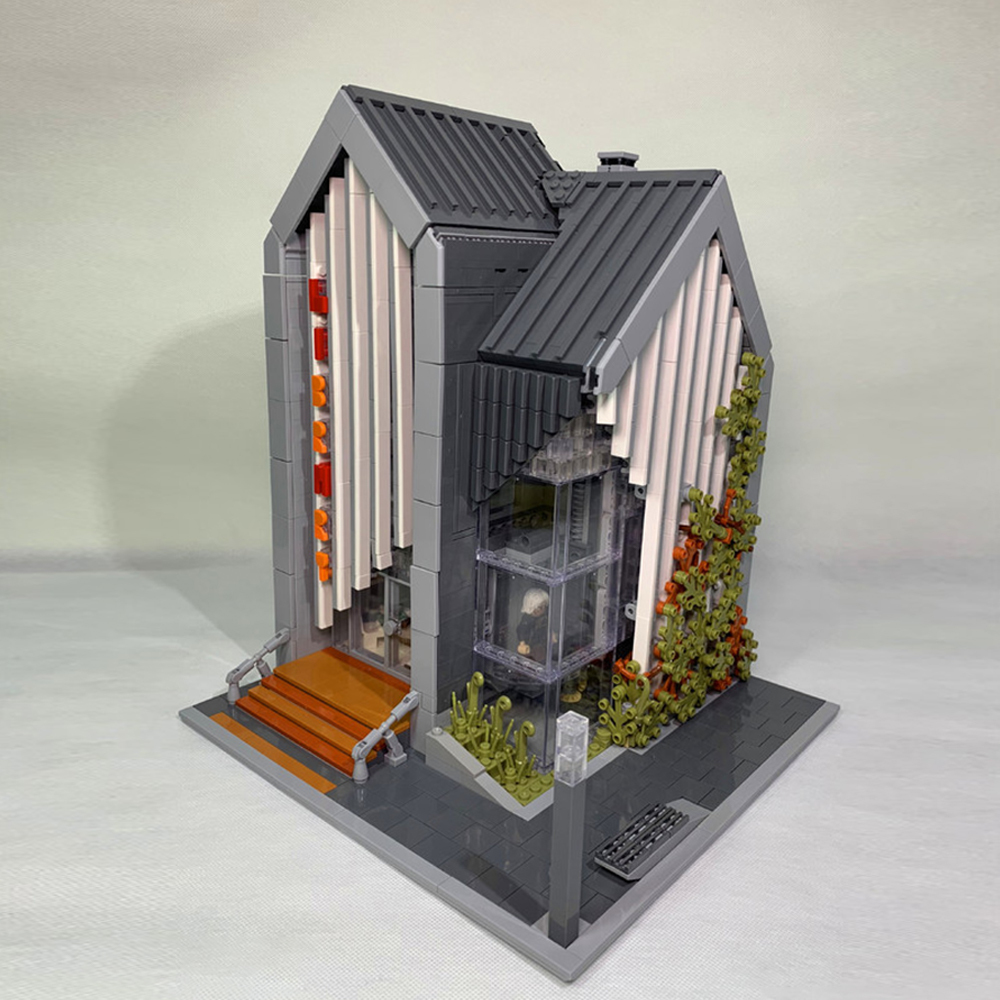 Creator Expert Street View Modern Library 2789Pcs Moc Model Modular Building Blocks Bricks Toys 011001