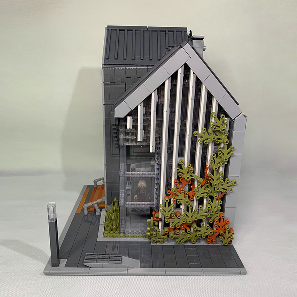 Creator Expert Street View Modern Library 2789Pcs Moc Model Modular Building Blocks Bricks Toys 011001