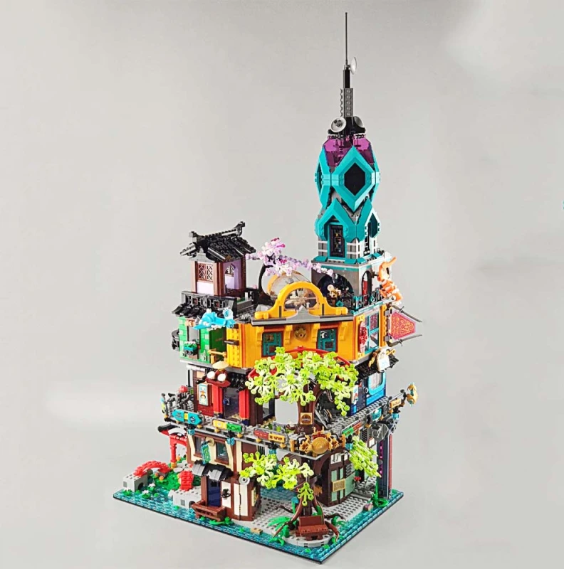 Ninjago City Gardens 5685Pcs Moc Model Modular Building Blocks Bricks Toys X19006 71741