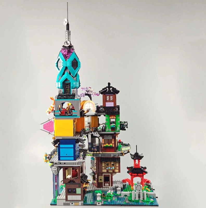 Ninjago City Gardens 5685Pcs Moc Model Modular Building Blocks Bricks Toys X19006 71741