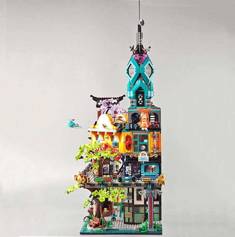 Ninjago City Gardens 5685Pcs Moc Model Modular Building Blocks Bricks Toys X19006 71741