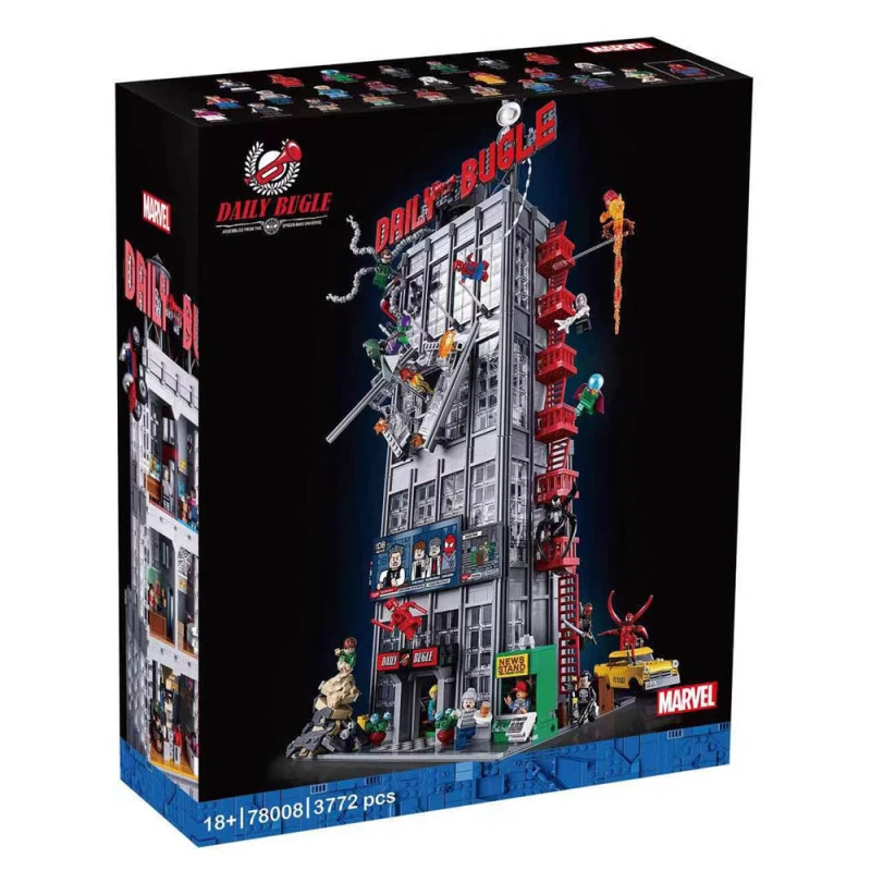 Super Heroes Spaider Man Daily Bugle 3772Pcs Moc Model Modular Building Blocks Bricks Toys 76178 78008