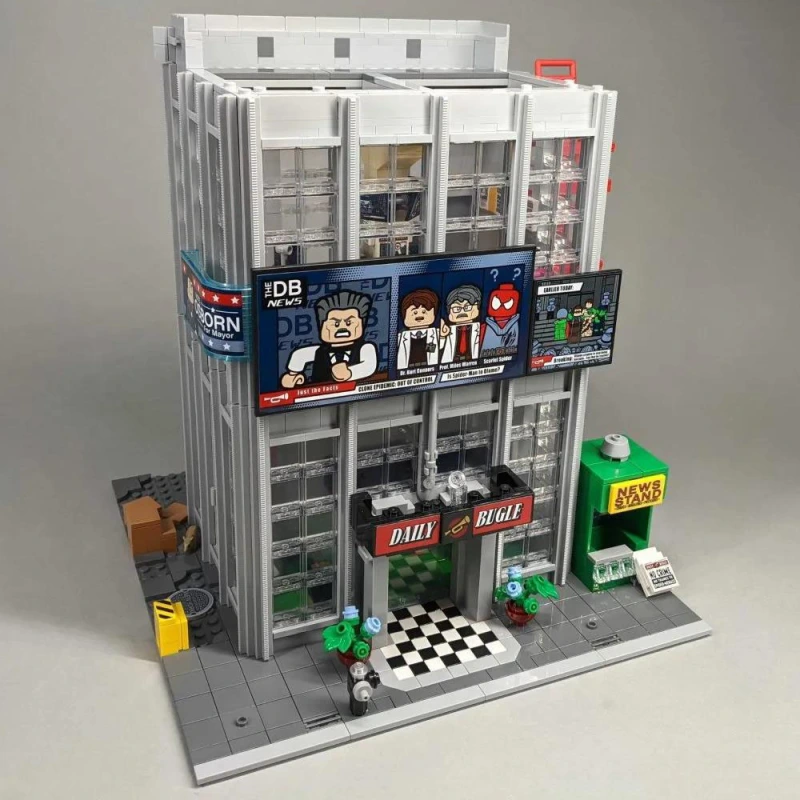 Super Heroes Spaider Man Daily Bugle 3772Pcs Moc Model Modular Building Blocks Bricks Toys 76178 78008