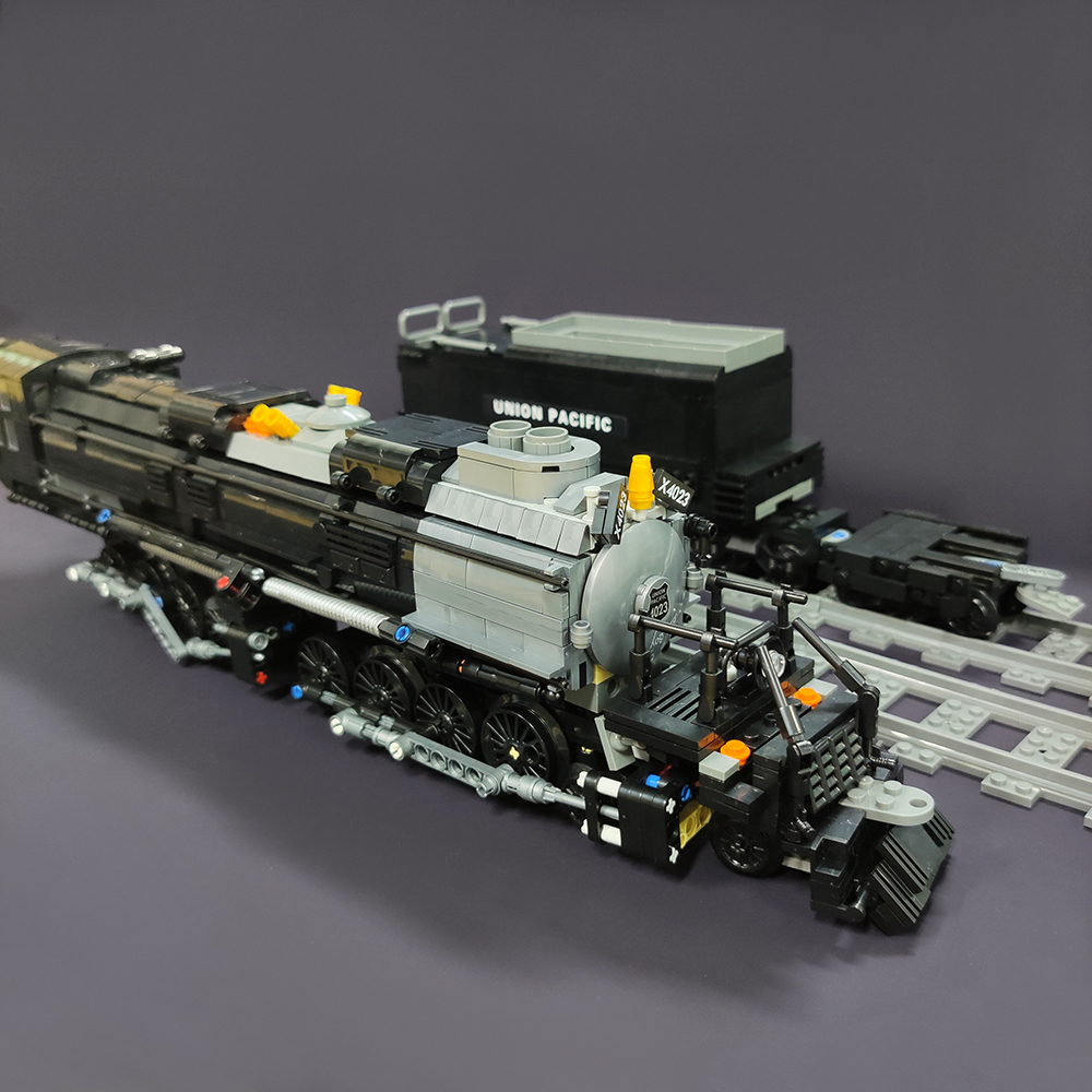 Jiestar Technic The Bigboy Steam Locomotive Train 1608Pcs Moc Model Modular Building Blocks Bricks Toys 59005