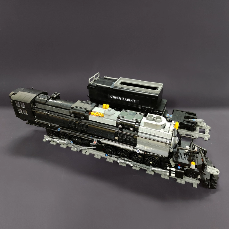 Jiestar Technic The Bigboy Steam Locomotive Train 1608Pcs Moc Model Modular Building Blocks Bricks Toys 59005