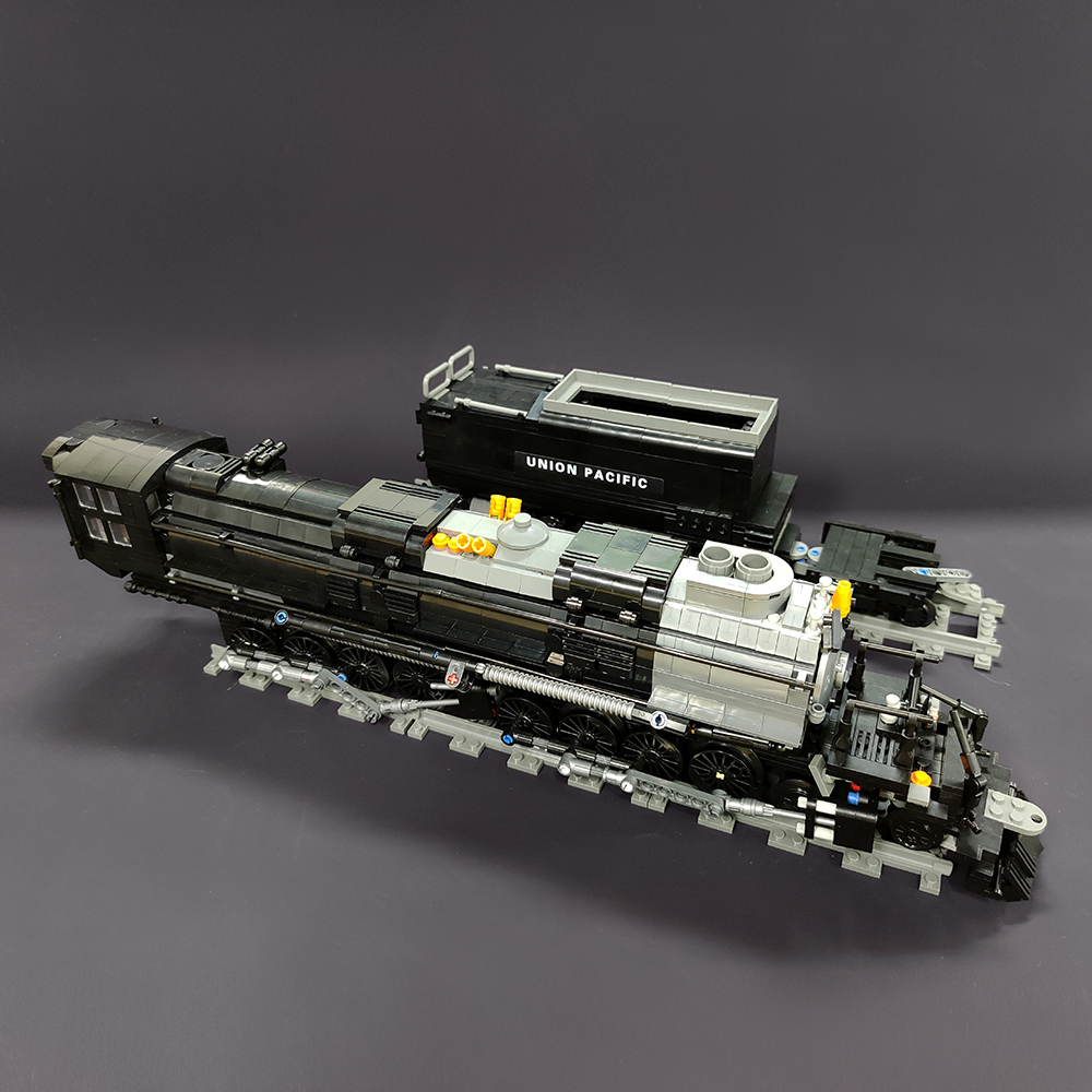 Jiestar Technic The Bigboy Steam Locomotive Train 1608Pcs Moc Model Modular Building Blocks Bricks Toys 59005