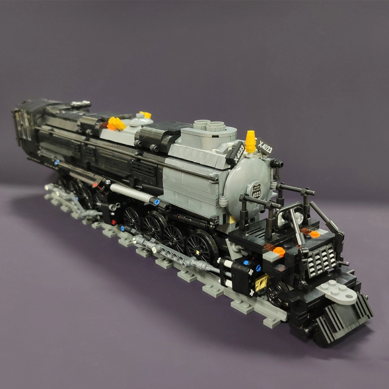 Jiestar Technic The Bigboy Steam Locomotive Train 1608Pcs Moc Model Modular Building Blocks Bricks Toys 59005