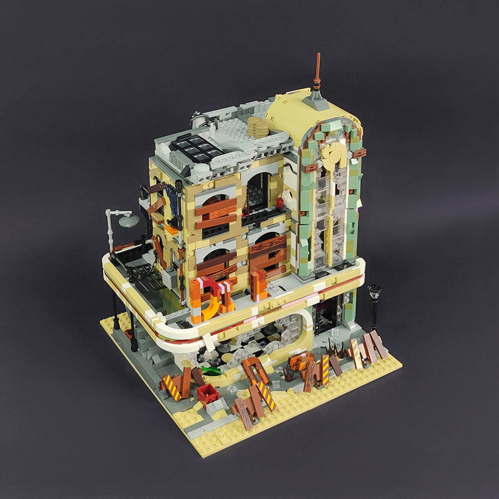 Creator Expert Street View Dooms Day Downtown Diner Zombie 2795Pcs 89101 Moc Model Modular Building Blocks Bricks 10260