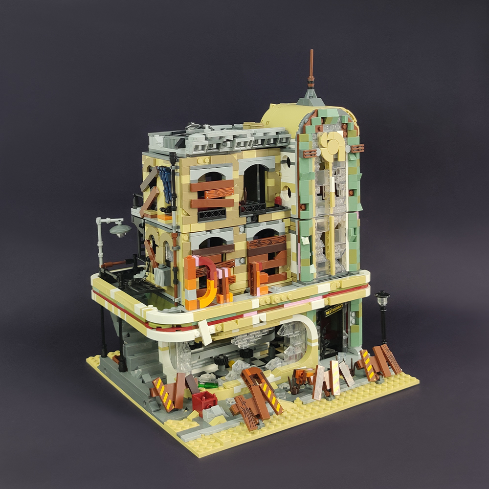 Creator Expert Street View Dooms Day Downtown Diner Zombie 2795Pcs 89101 Moc Model Modular Building Blocks Bricks 10260