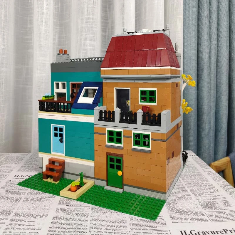 Creator Expert Street View Bookshop 2570Pcs Moc Model Modular Building Blocks Bricks Toys 10270 180155 10201 JJ001 2033 8501