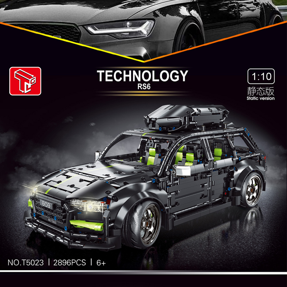 TGL Audi RS6 Avant Classic Car Super Car 2896Pcs Moc Model Modular Building Blocks Bricks Toys T5023