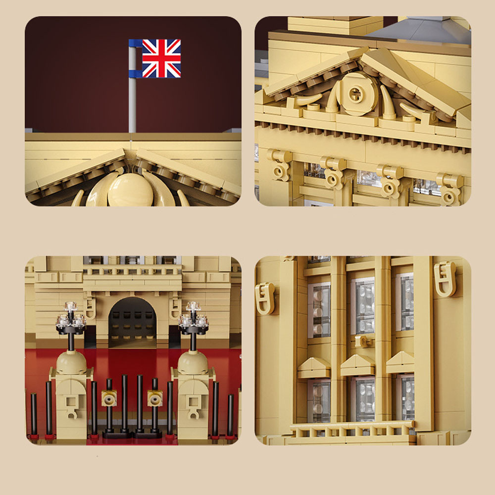 CADA Ideas Street View Buckingham Palace 5604Pcs Moc Model Modular Buidling Blocks Bricks Toys C61501