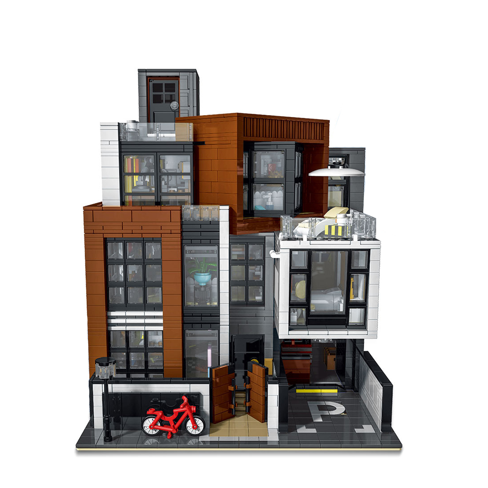 Morkmodel Creator Expert Street View CUBE Villa 3623Pcs Moc Model Modular Building Blocks Bricks Toys 10204