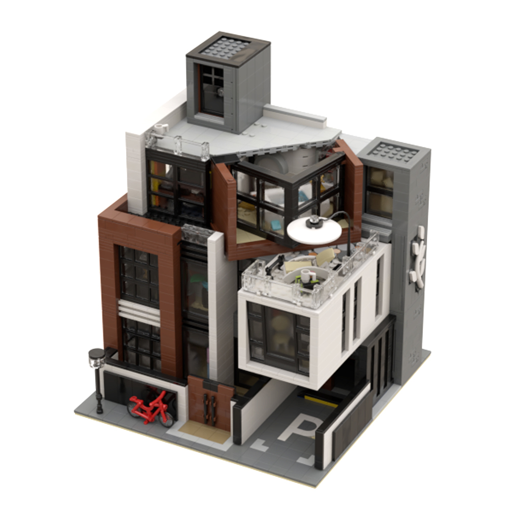 Morkmodel Creator Expert Street View CUBE Villa 3623Pcs Moc Model Modular Building Blocks Bricks Toys 10204