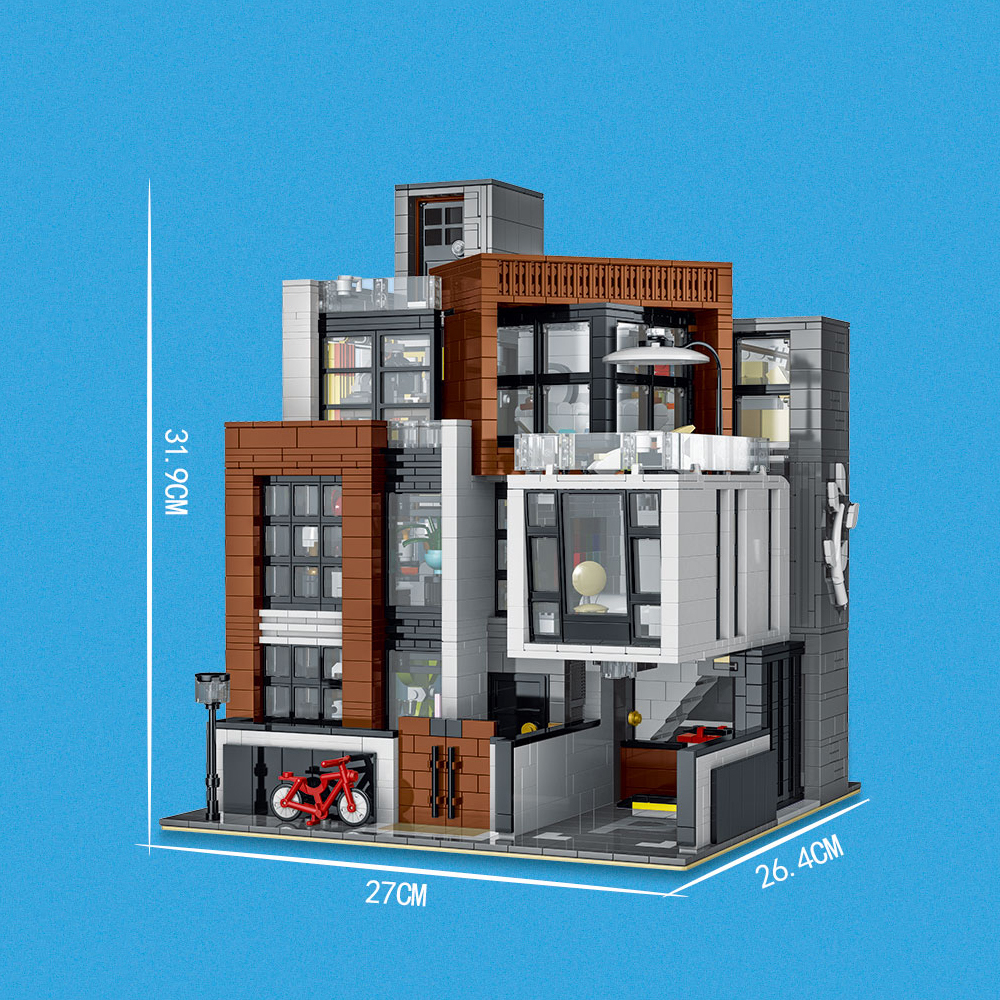 Morkmodel Creator Expert Street View CUBE Villa 3623Pcs Moc Model Modular Building Blocks Bricks Toys 10204