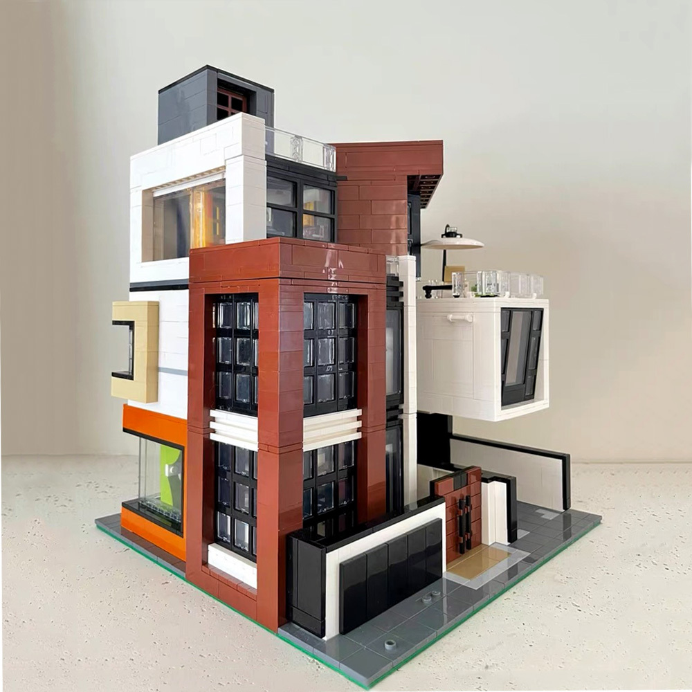 Morkmodel Creator Expert Street View CUBE Villa 3623Pcs Moc Model Modular Building Blocks Bricks Toys 10204