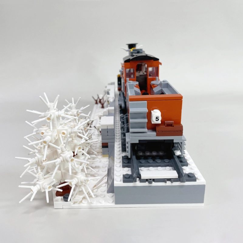 Jiestar Technic Western Train With Base 853Pcs Moc Model Modular Building Blocks Bricks Toys 59009