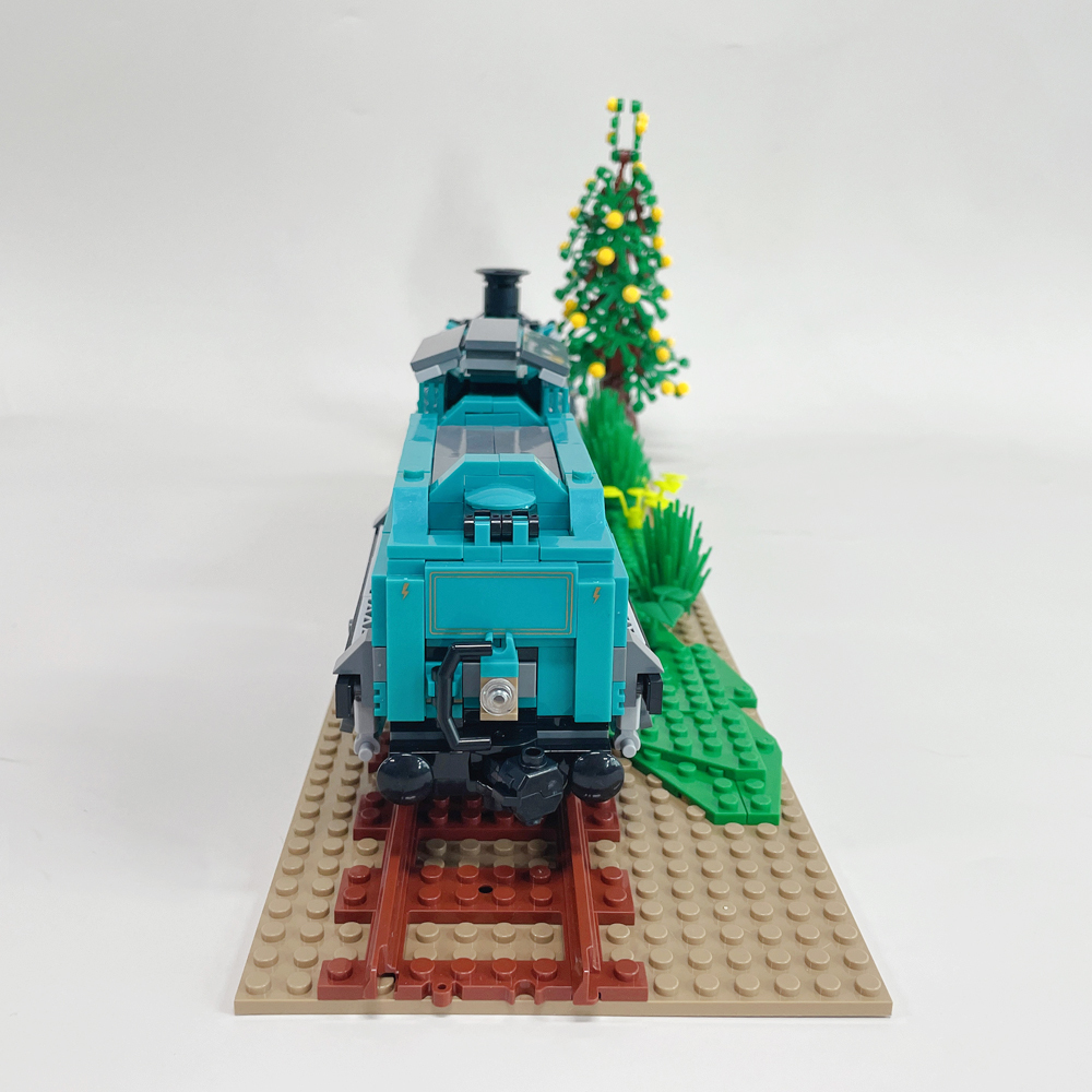 Jiestar Technic Retro Steam Train With Base 1031Pcs Moc Model Modular Building Blocks Bricks Toys 59020