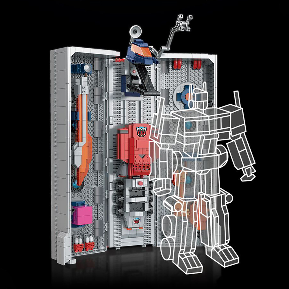 Transformers Optimus Prime Combined Carriage 1766Pcs Moc Model Modular Building Blocks Bricks Toys 77036