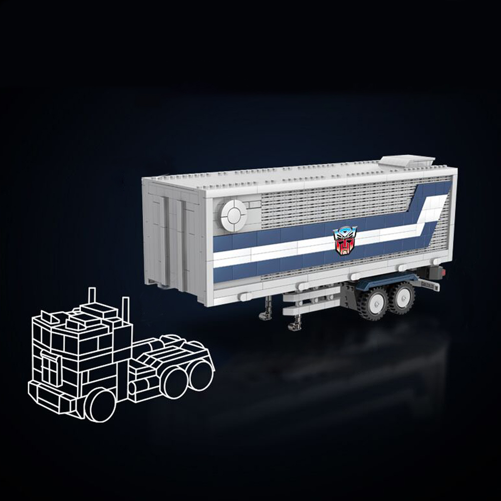 Transformers Optimus Prime Combined Carriage 1766Pcs Moc Model Modular Building Blocks Bricks Toys 77036