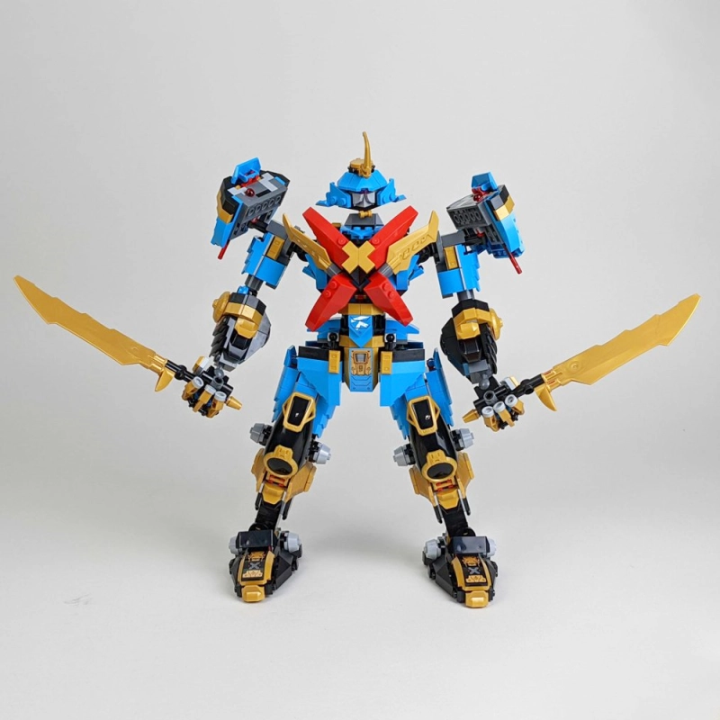 ZM Ninjago Nya's Samurai X MECH 1060Pcs With 8 Figures Moc Model Modular Building Blocks Bricks Toys 71775 60010