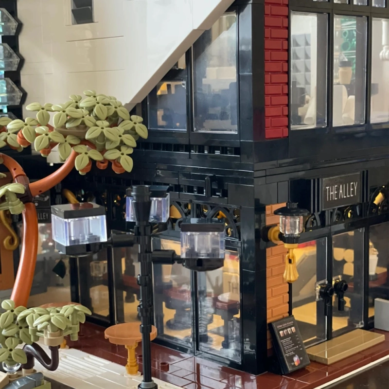 Morkmodel Creator Expert Street View Deer Alley Milktea Shop 3423Pcs Moc Model Modular Building Blocks Bricks Toys 10208 MOC-123898