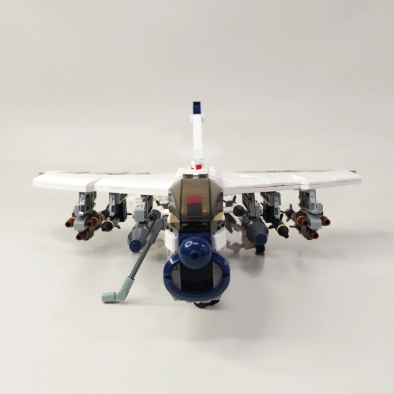 Jiestar Ideas Military A-7 Attack Aircraft 683Pcs Moc Model Modular Building Blocks Bricks Toys 61044