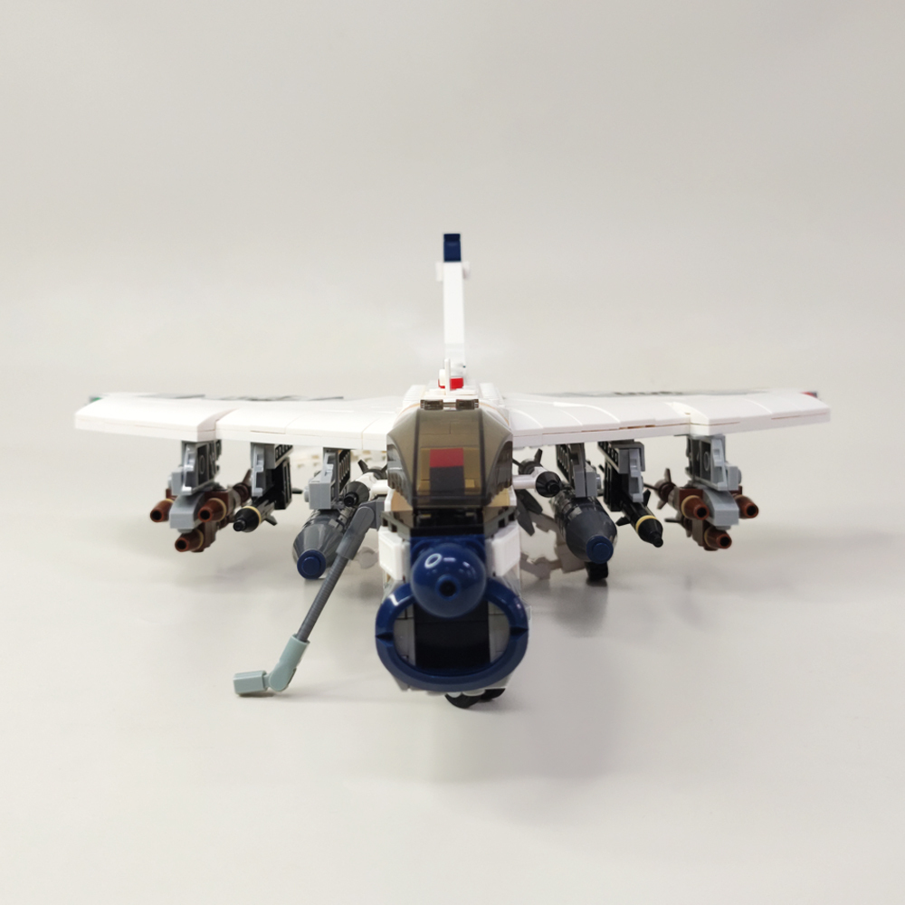 Jiestar Ideas Military A-7 Attack Aircraft 683Pcs Moc Model Modular Building Blocks Bricks Toys 61044