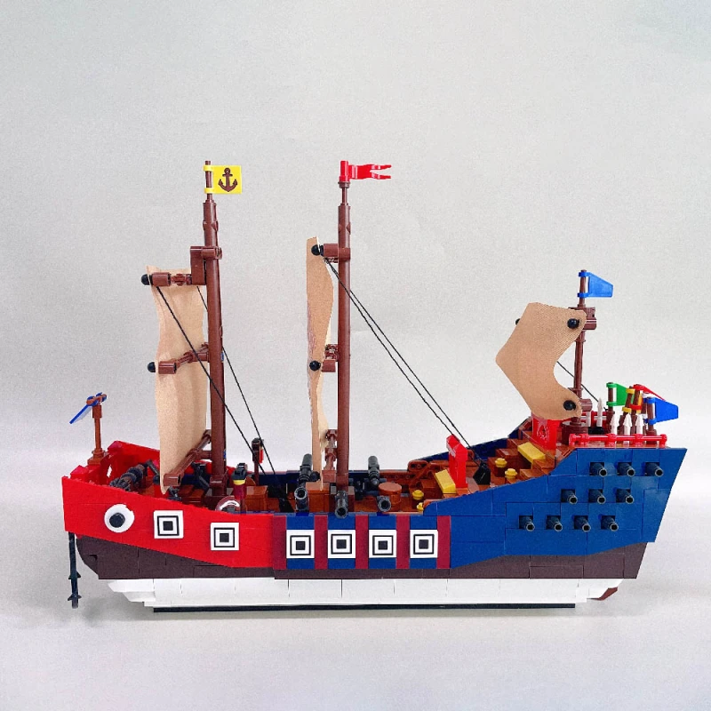 Jiestar Pirates Of The Caribbean Heros Ship 921Pcs Moc Model Modular Building Blocks Bricks Toys 58001