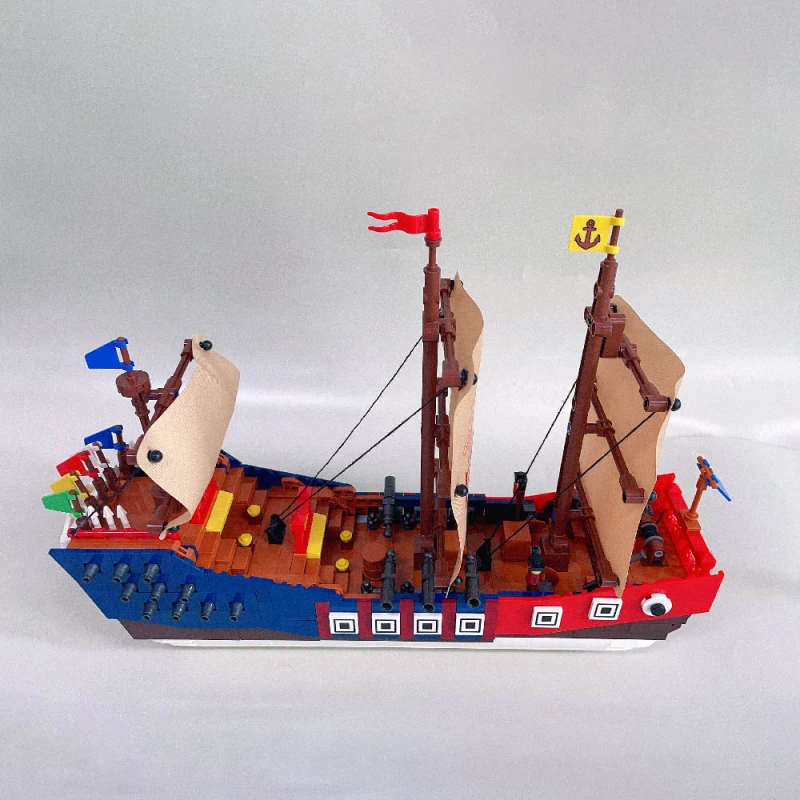 Jiestar Pirates Of The Caribbean Heros Ship 921Pcs Moc Model Modular Building Blocks Bricks Toys 58001