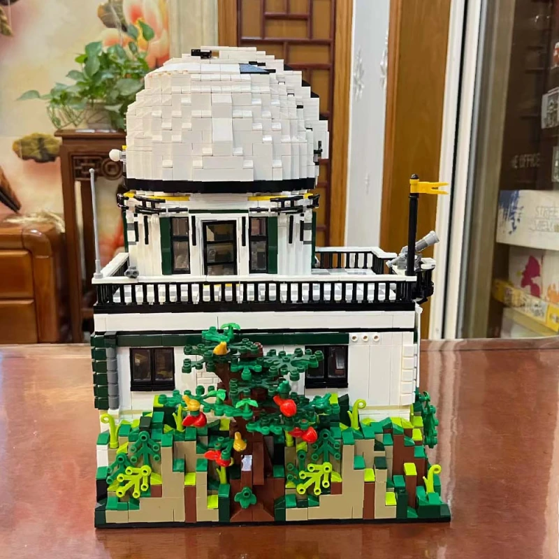 Panbo Creator Expert Street View Mountain View Observatory 3961Pcs 7703 Moc Model Modular Building Blocks Bricks Toys
