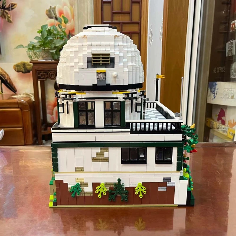Panbo Creator Expert Street View Mountain View Observatory 3961Pcs 7703 Moc Model Modular Building Blocks Bricks Toys