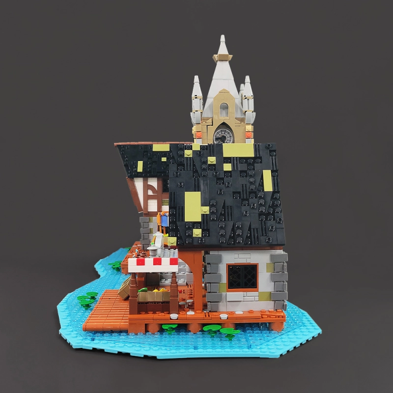 Jiestar Creator Expert Medieval Market 3335Pcs With Lights Moc Model Modualr Building Blocks Bricks Toys 89150