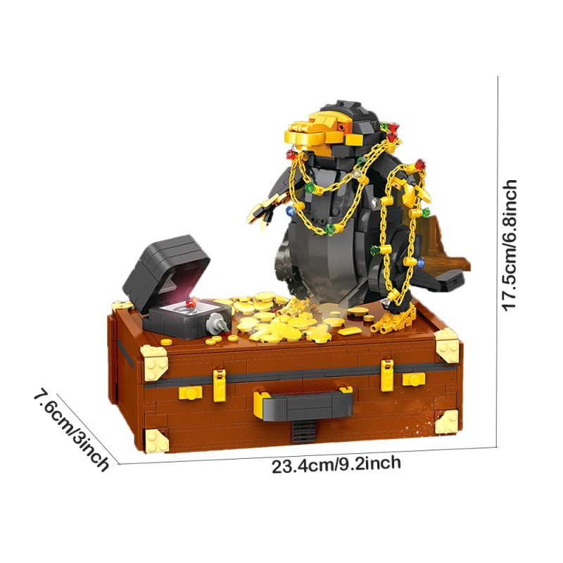 Movie Games Fantastic Beasts and Where to Find Them Sniff 1404Pcs Magic Suitcase Moc Model Modular Building Blocks Bricks Toys 21800