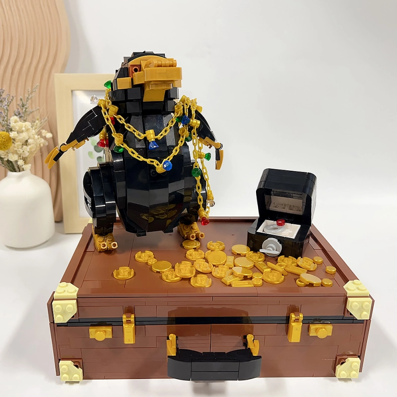 Movie Games Fantastic Beasts and Where to Find Them Sniff 1404Pcs Magic Suitcase Moc Model Modular Building Blocks Bricks Toys 21800