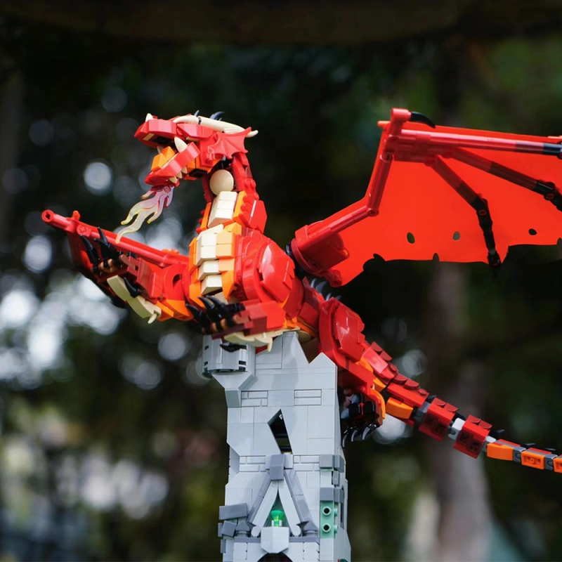 Movie Games Dungeons & Dragons: Red Dragon's Tale 3745Pcs Moc Model Modular Building Blocks Bricks Toys 21348 F2193