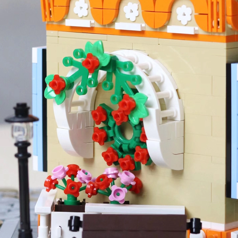 Baka Creator Expert Magic Flower Workshop 2445Pcs With Inside Decoration Moc Model Modular Buidling Blocks Bricks Toys 33206