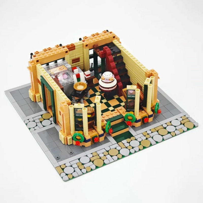 Baka Creator Expert Donut Dessert Workshop 2664Pcs With Inside Decoration Moc Model Modular Buidling Blocks Bricks Toys 33202